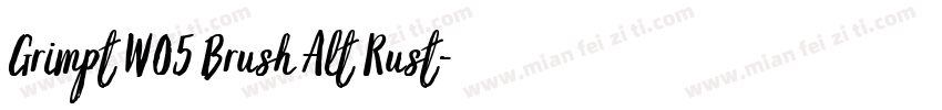 Grimpt W05 Brush Alt Rust字体转换